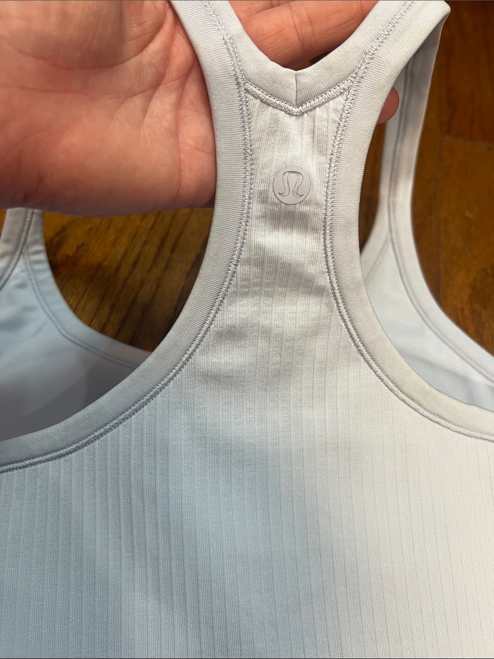 12. Lululemon Ebb to Street Tank Top Blue size 10 - Picture 9 of 12
